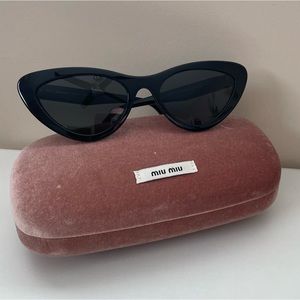 Miu Miu cateye black sunglasses